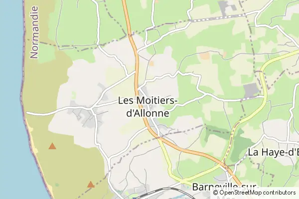 Mapa Les Moitiers-d’Allonne