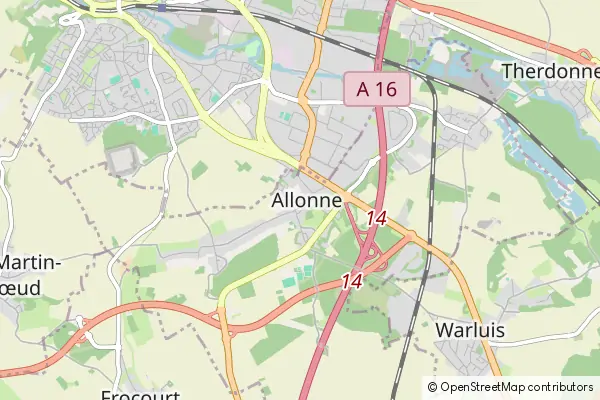 Mapa Allonne