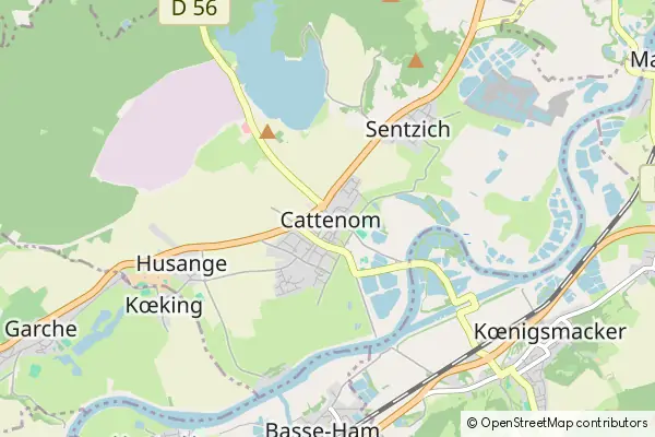 Mapa Cattenom