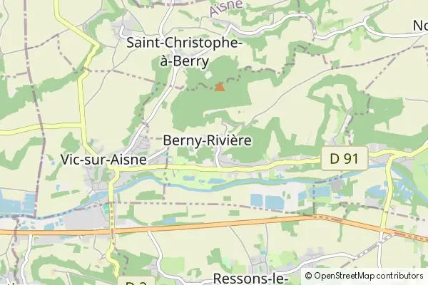 Mapa Berny Riviere