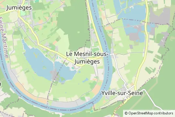 Mapa Le Mesnil-sous-Jumièges