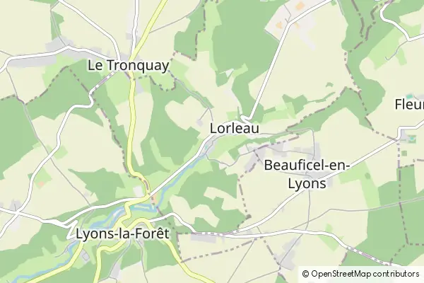 Mapa Lorleau