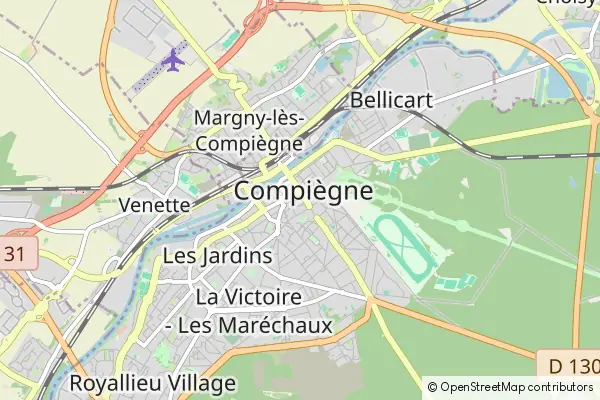 Mapa Compiègne