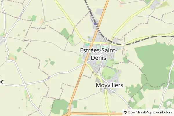 Mapa Estrées-Saint-Denis