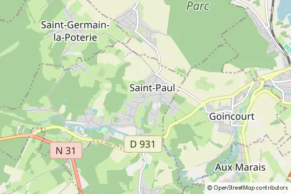 Mapa Saint-Paul