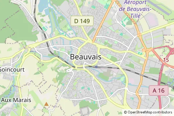 Mapa Beauvais