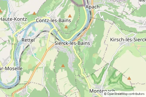 Mapa Sierck-les-Bains