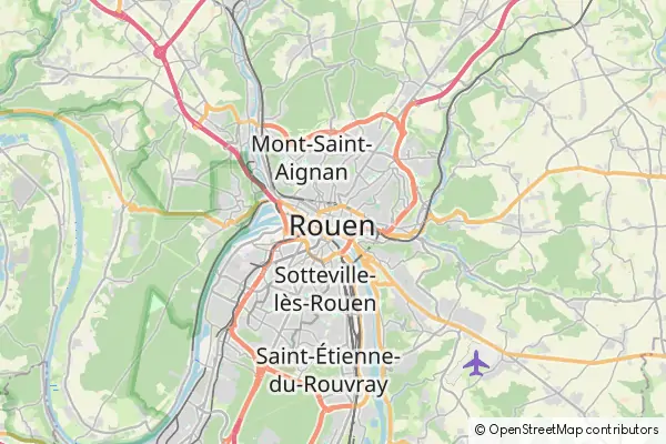 Mapa Rouen