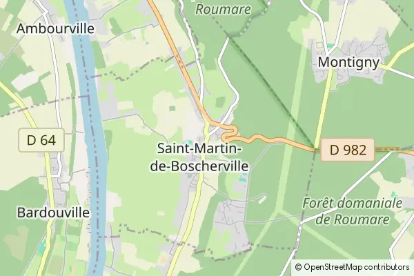 Mapa Saint-Martin-de-Boscherville