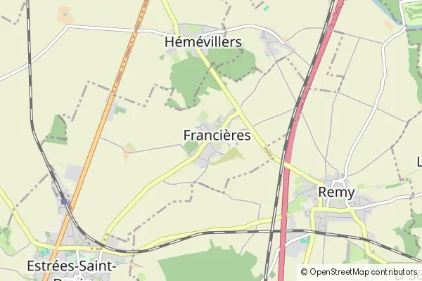 Mapa Francières