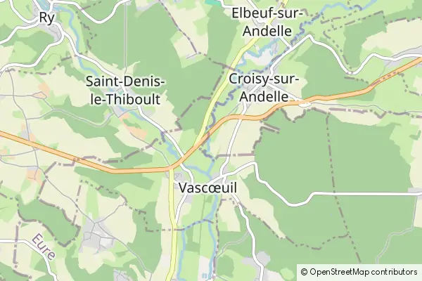 Mapa Vascœuil