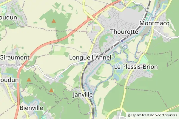 Mapa Longueil-Annel