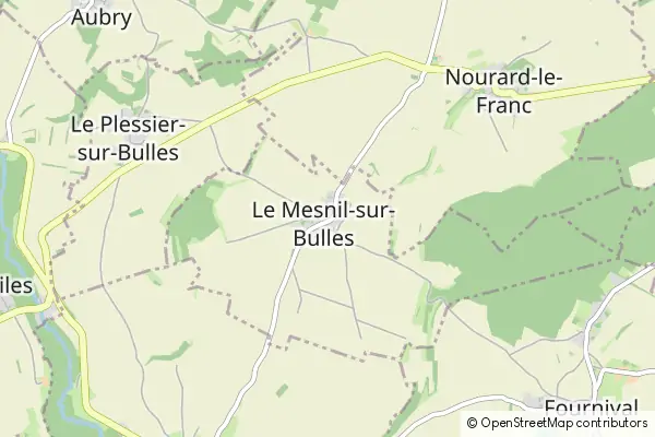 Mapa Le Mesnil-sur-Bulles