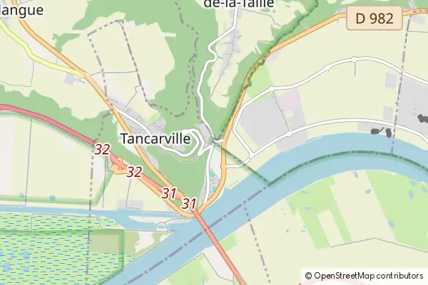 Mapa Tancarville