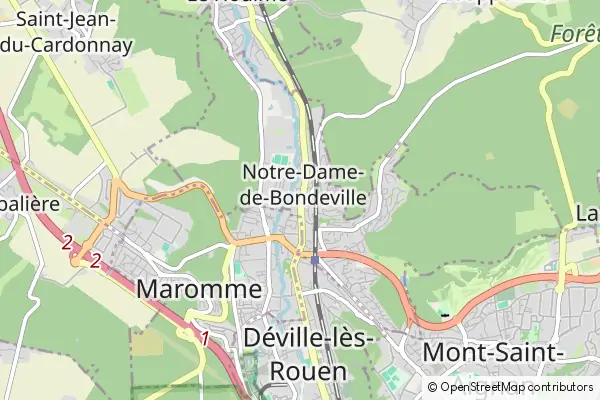 Mapa Notre-Dame-de-Bondeville