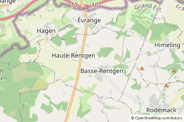 Mapa Basse-Rentgen