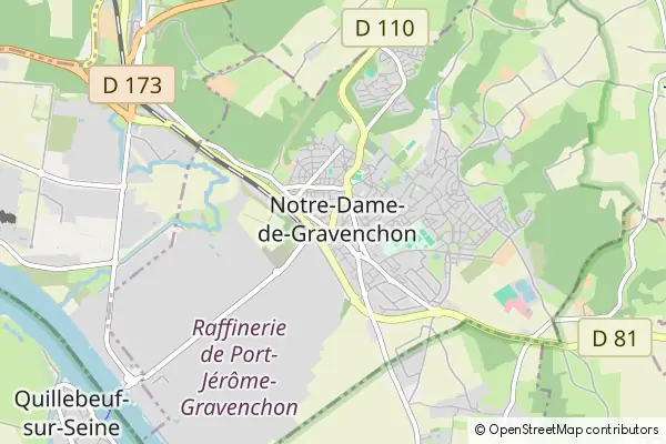 Mapa Notre-Dame-de-Gravenchon