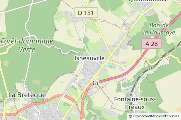 Mapa Isneauville