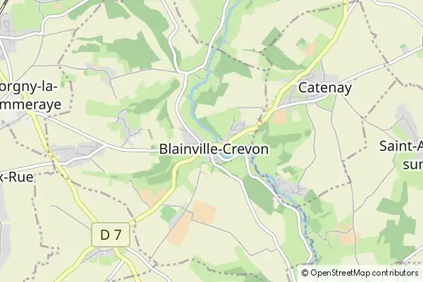 Mapa Blainville-Crevon