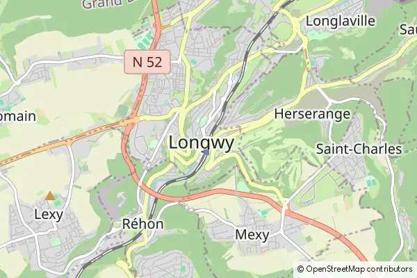 Mapa Longwy