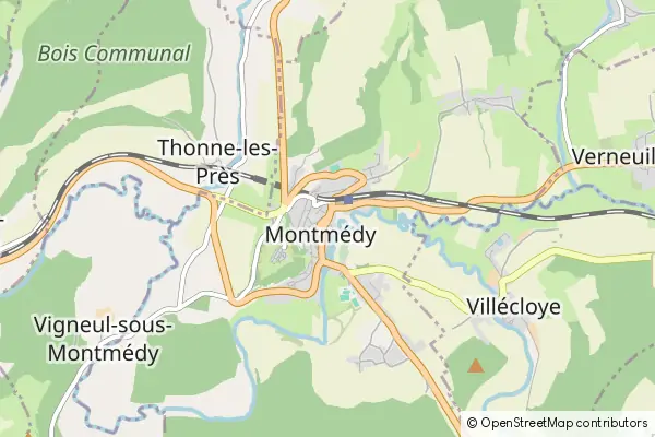 Mapa Montmédy