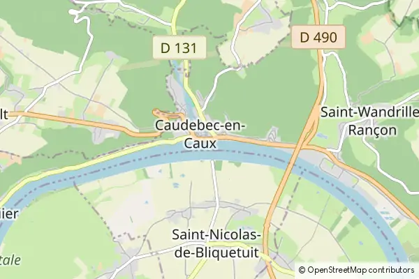 Mapa Caudebec-en-Caux