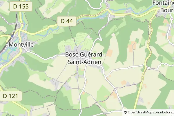 Mapa Bosc-Guérard-Saint-Adrien