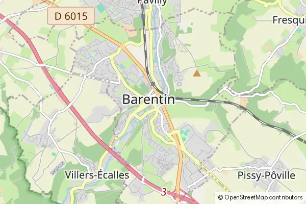 Mapa Barentin