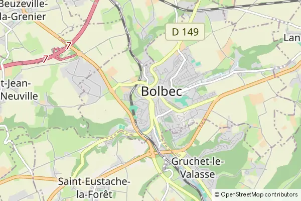 Mapa Bolbec