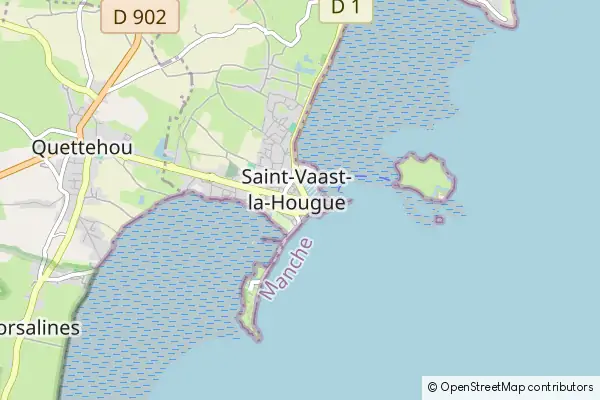 Mapa Saint-Vaast-la-Hougue