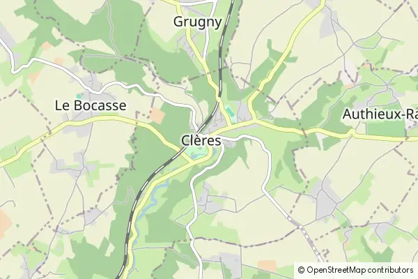 Mapa Clères