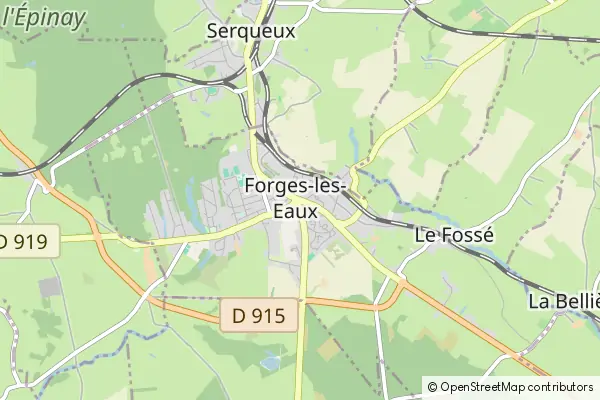 Mapa Forges-les-Eaux