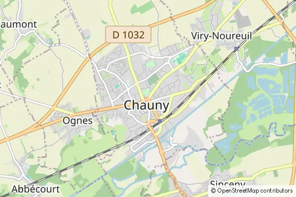 Mapa Chauny