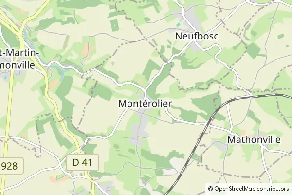 Mapa Montérolier