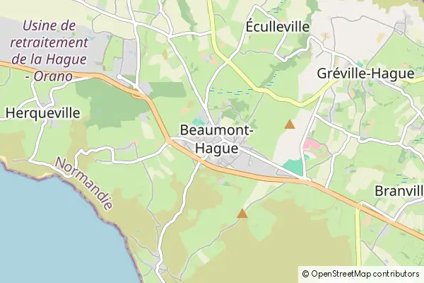 Mapa Beaumont-Hague