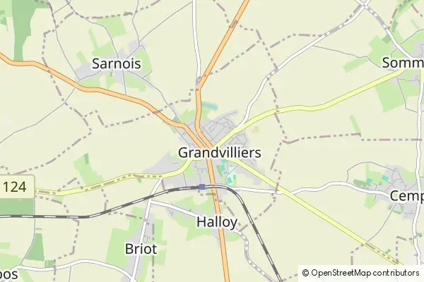 Mapa Grandvilliers