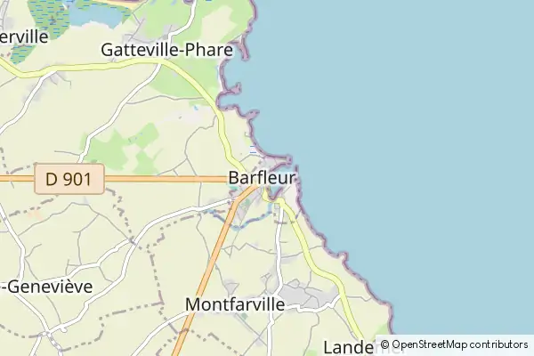 Mapa Barfleur