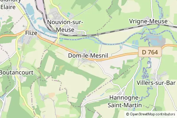 Mapa Dom-le-Mesnil