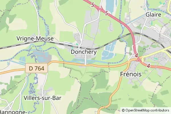 Mapa Donchery