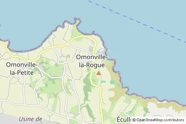 Mapa Omonville-la-Rogue