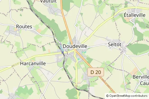 Mapa Doudeville