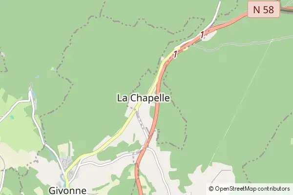 Mapa La Chapelle