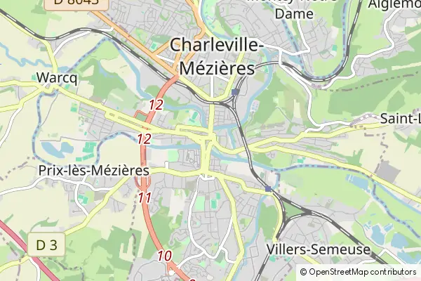 Mapa Charleville-Mézières