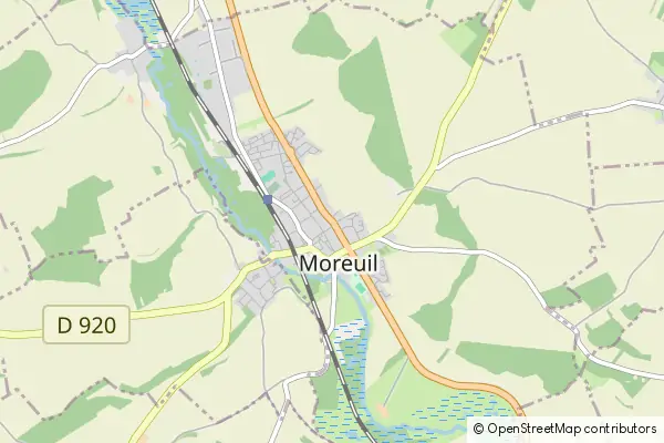 Mapa Moreuil