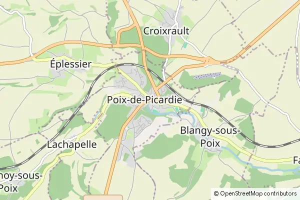 Mapa Poix-de-Picardie