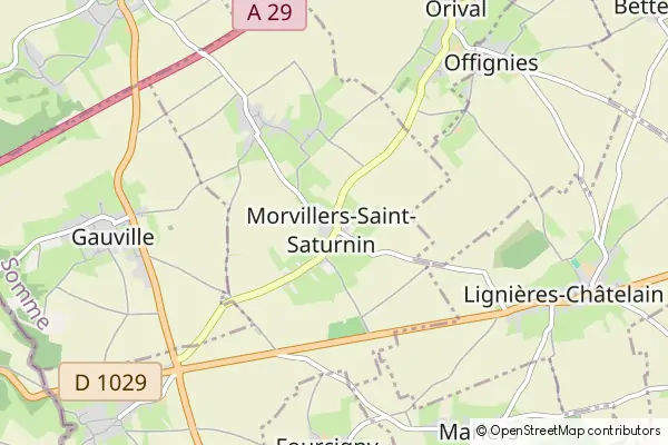 Mapa Morvillers-Saint-Saturnin