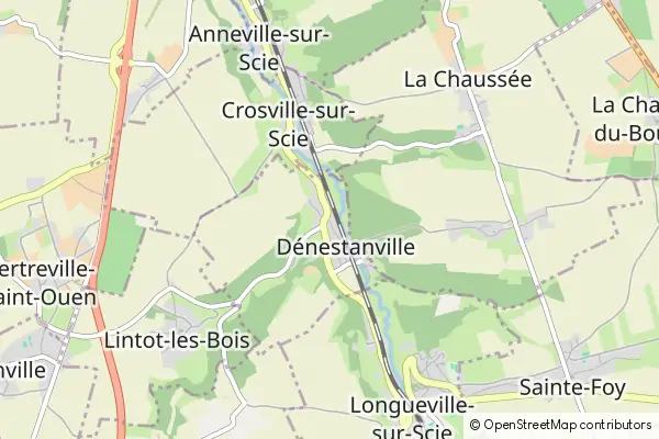 Mapa Dénestanville