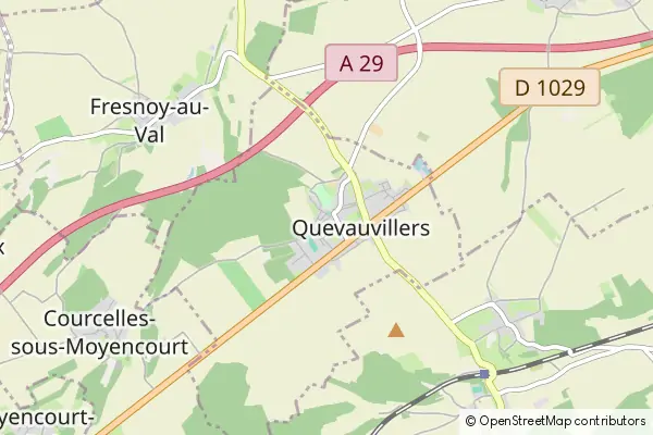 Mapa Quevauvillers