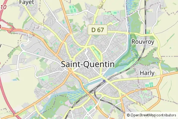 Mapa Saint-Quentin