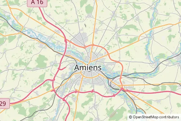 Mapa Amiens